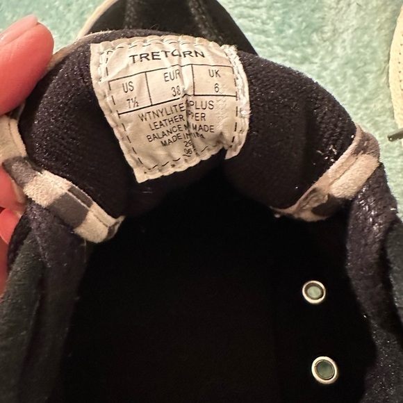 Tretorn Black suede Sneakers with leopard detail - Picture 12 of 12